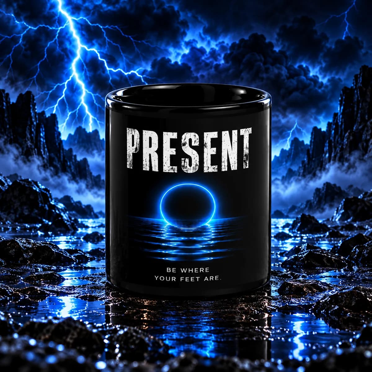 PRESENT Mug - Black