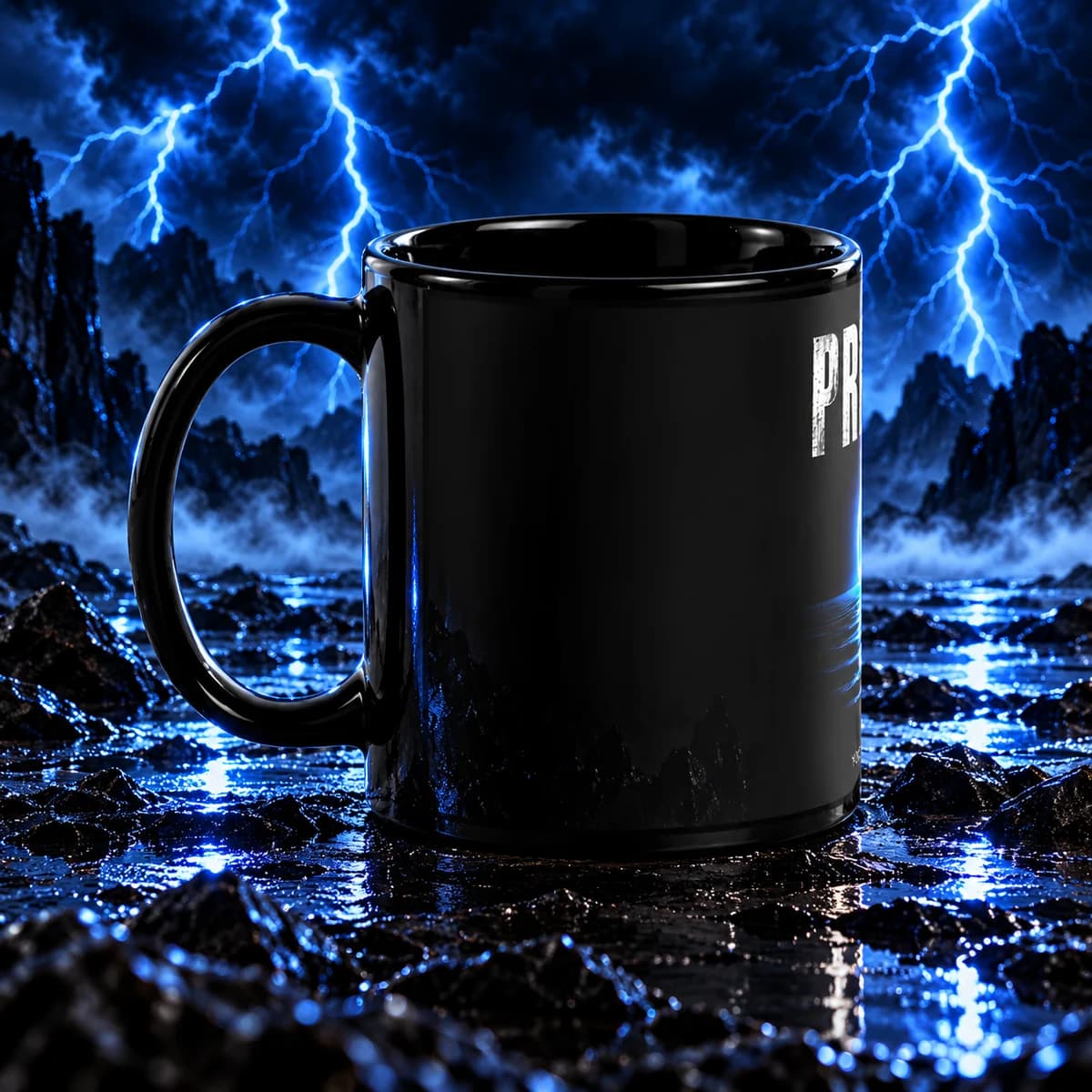 PRESENT Mug - Black back