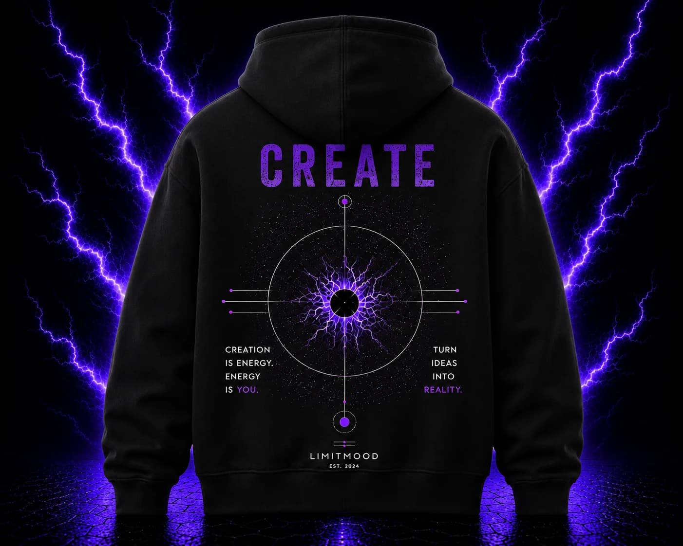 CREATE Hoodie - Black back