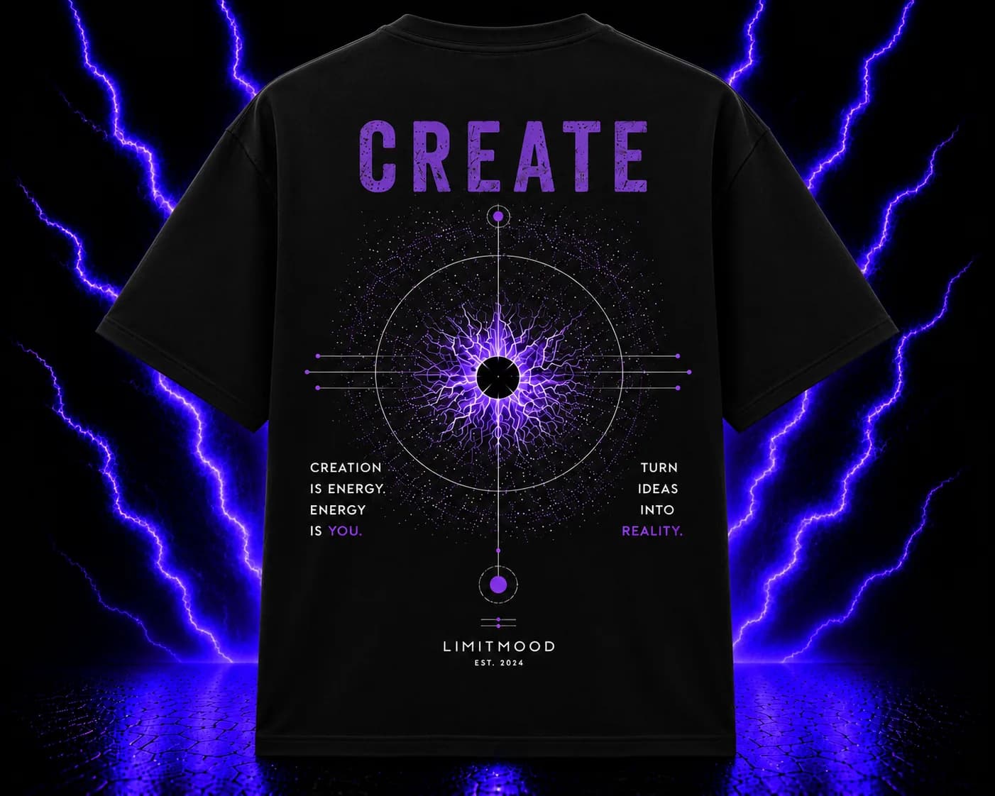 CREATE Tee - Black back
