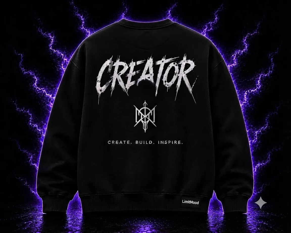 CREATOR Crewneck - Black back