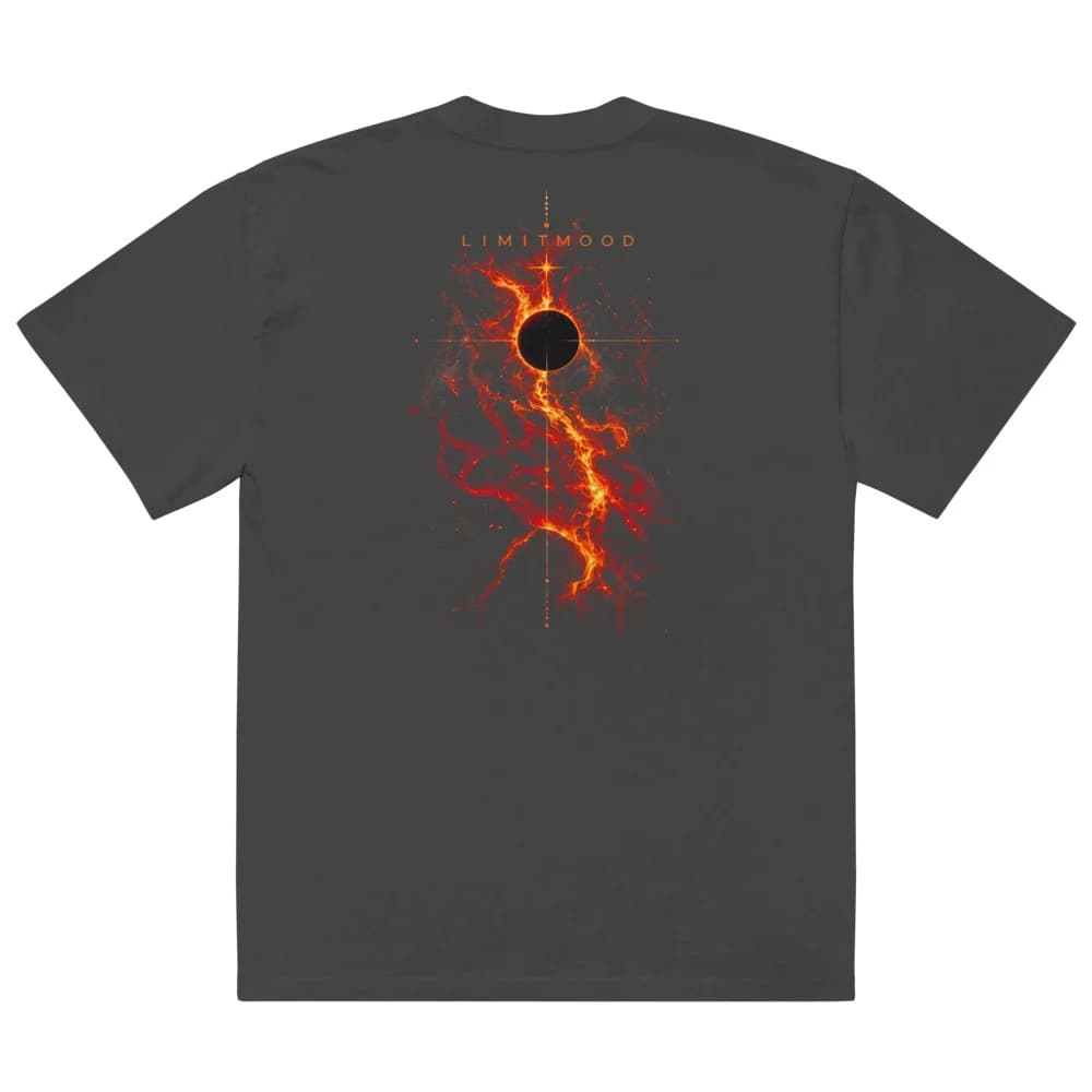 EMBER Oversized Tee - Faded Black back