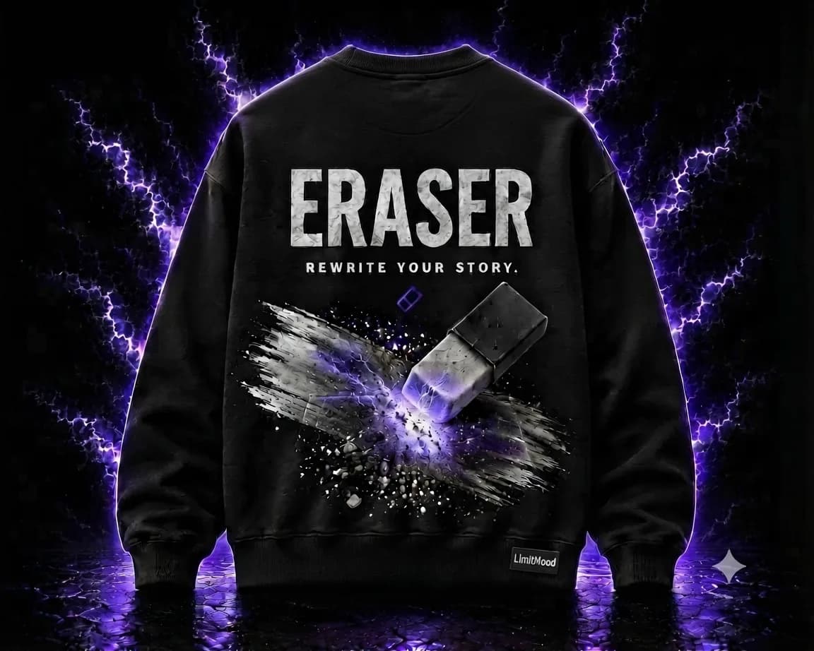 ERASER Crewneck - Black back