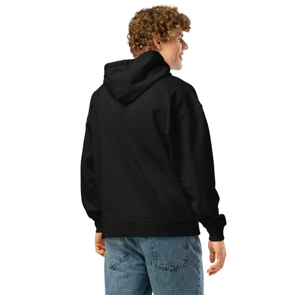 LIMITMOOD Relaxed Hoodie - Black back