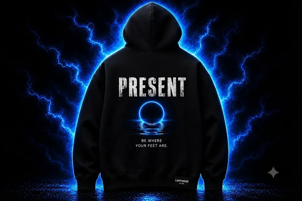 PRESENT Hoodie - Black back